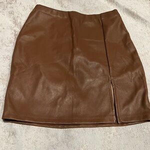 Tulle Brown Mini Skirt